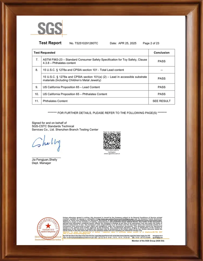 PC Mirror SGS Test Report 2