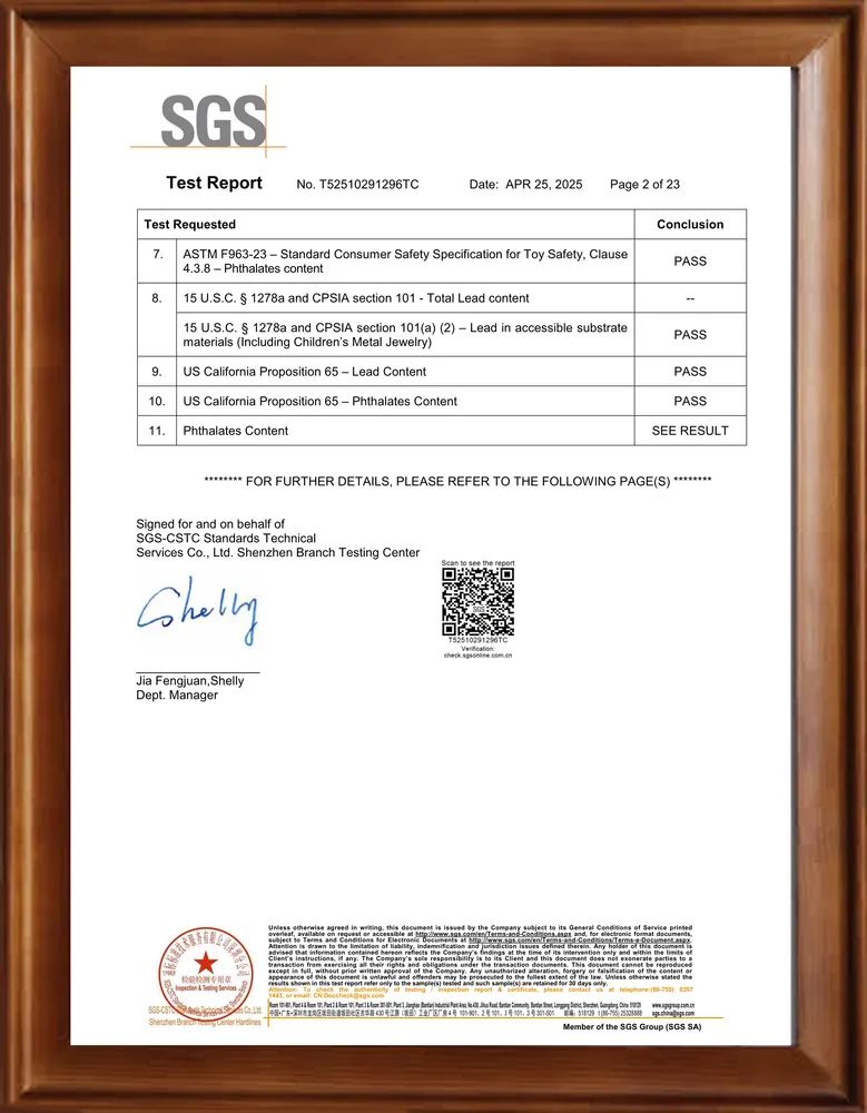 PS Mirror SGS Test Report 2