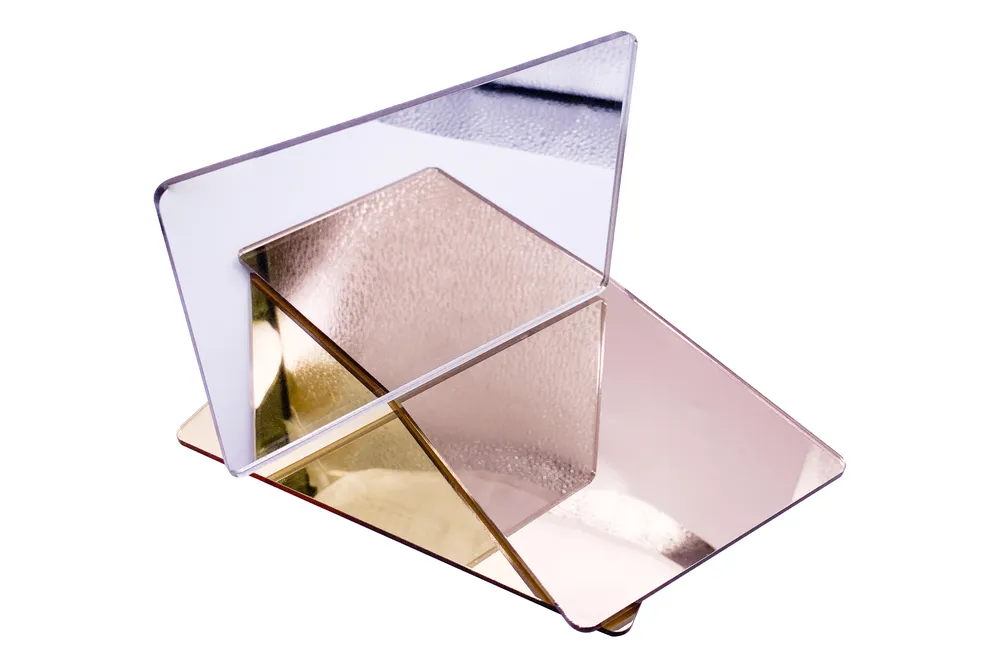 rough machined mirror