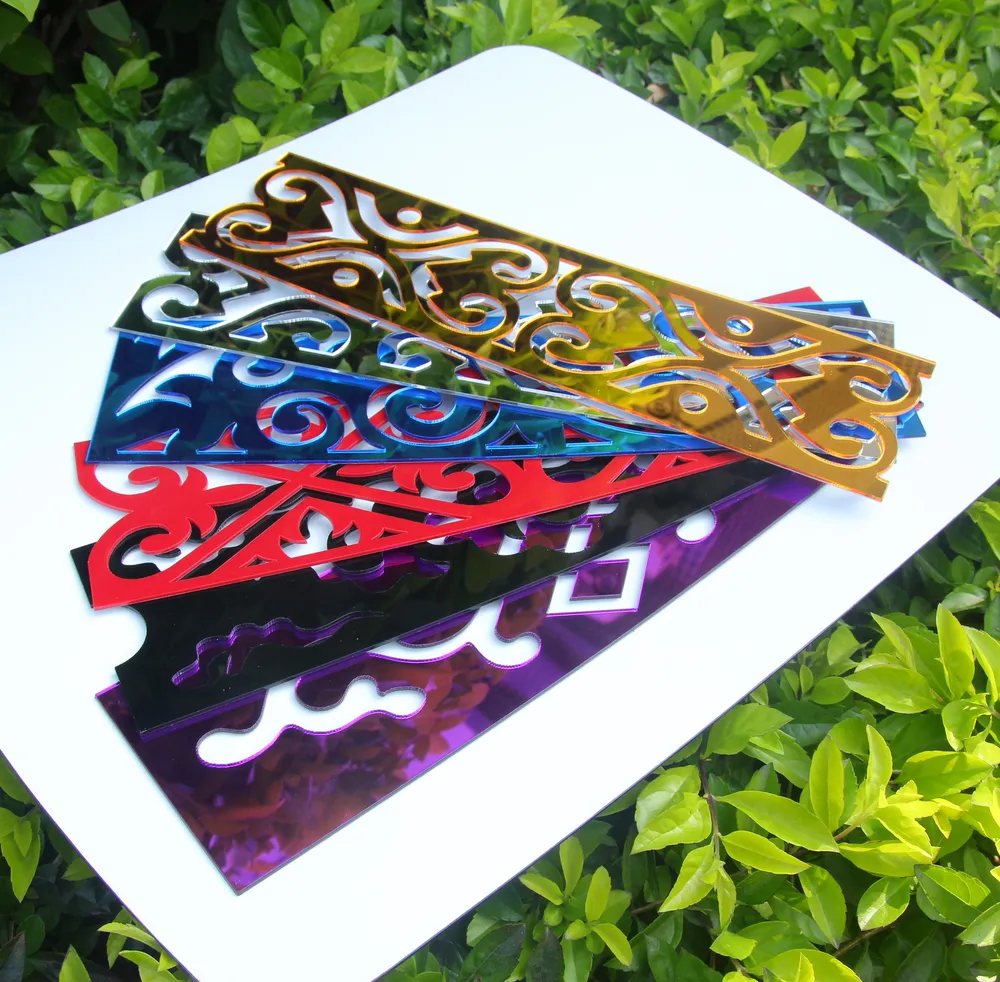 Wall Decal Textured Pattern Mirror