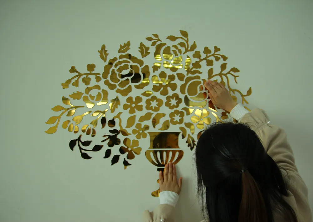 Pattern Wall Decal Mirror 1