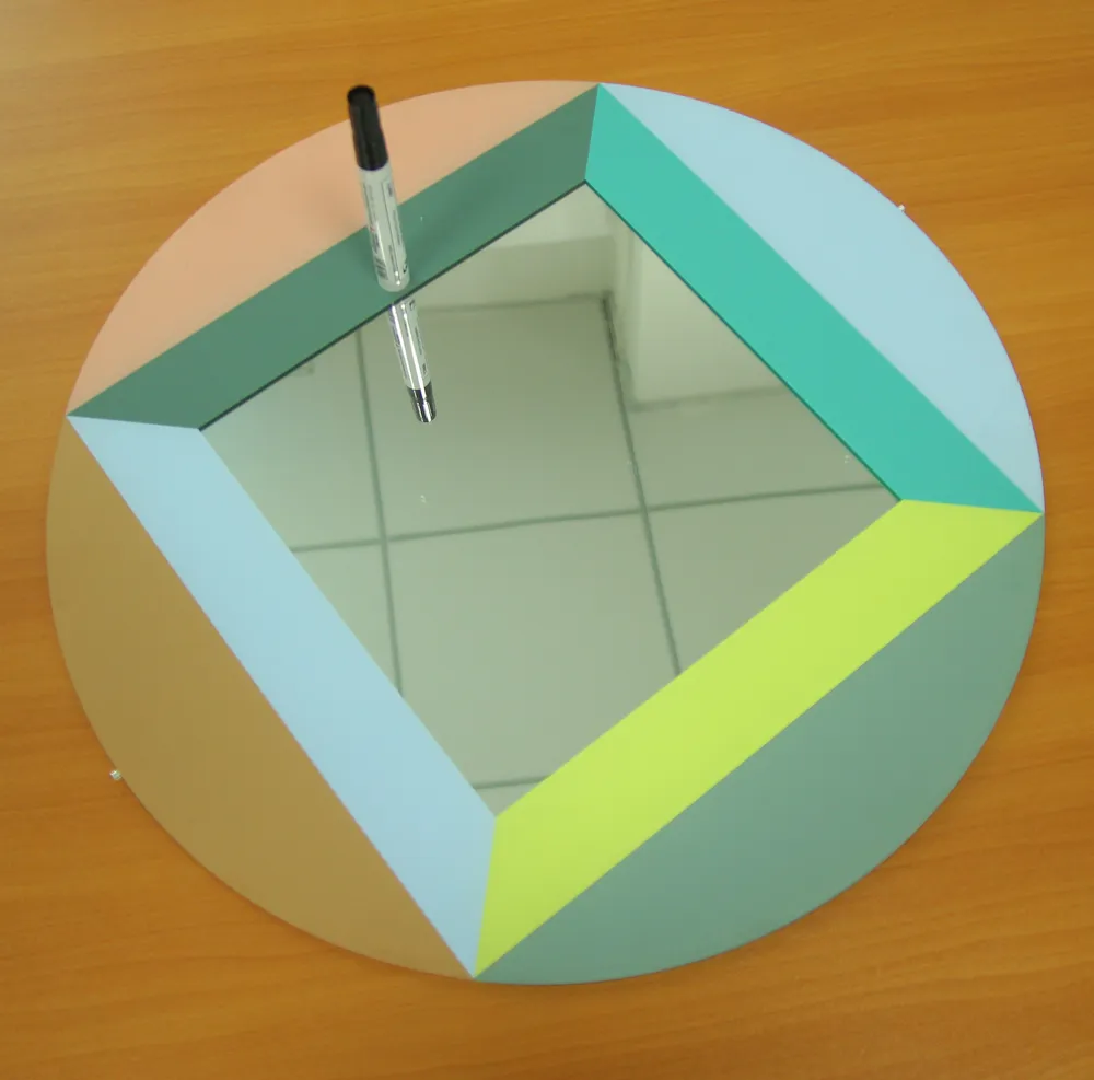 Printing mixed-color embossed patterns on the mirror surface