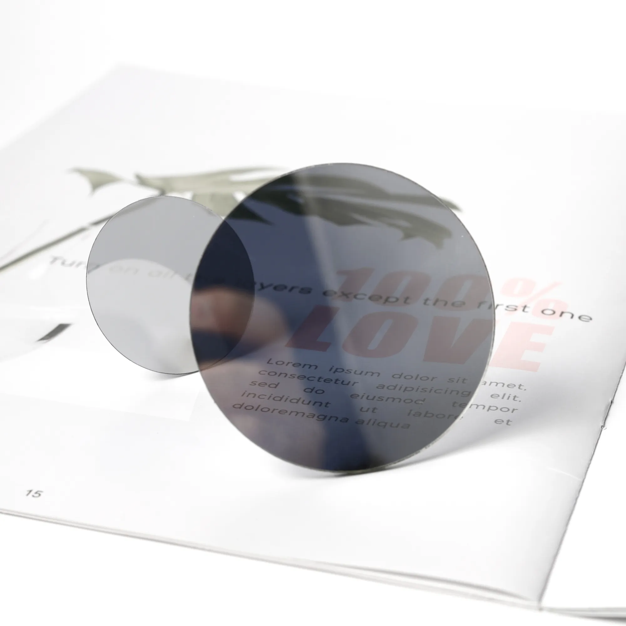 Gray-blue Acrylic Semi-Transparent Mirror Product image 1