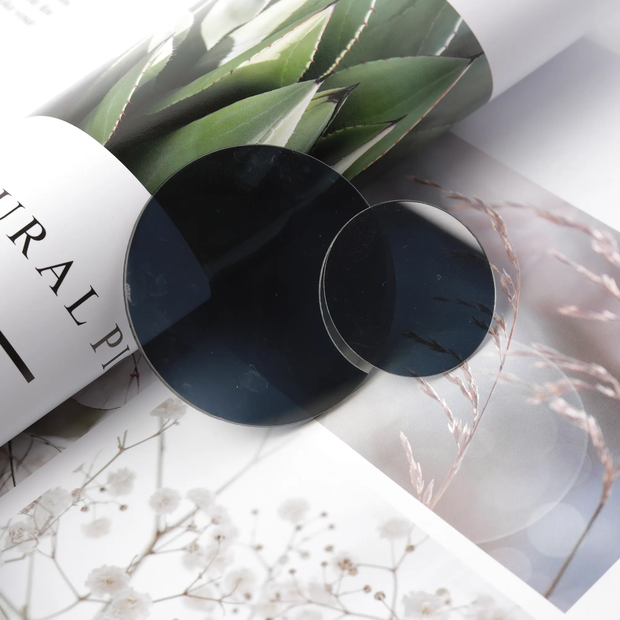 Gray-blue Acrylic Semi-Transparent Mirror Product image 4