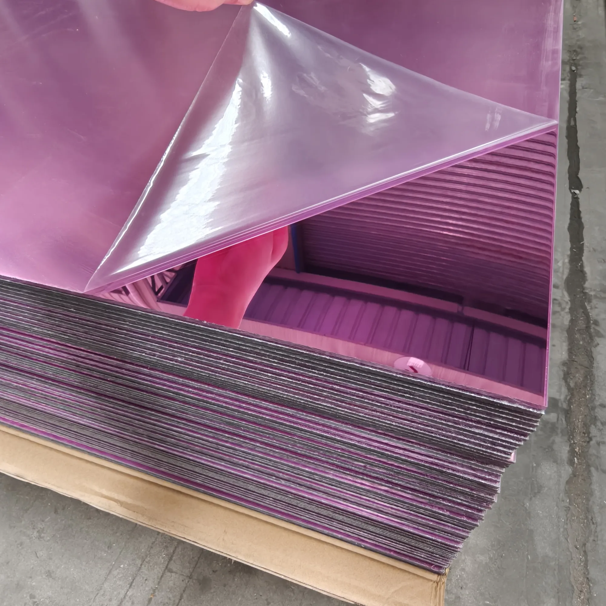 Large Purple Mirror Sheet product close-up image