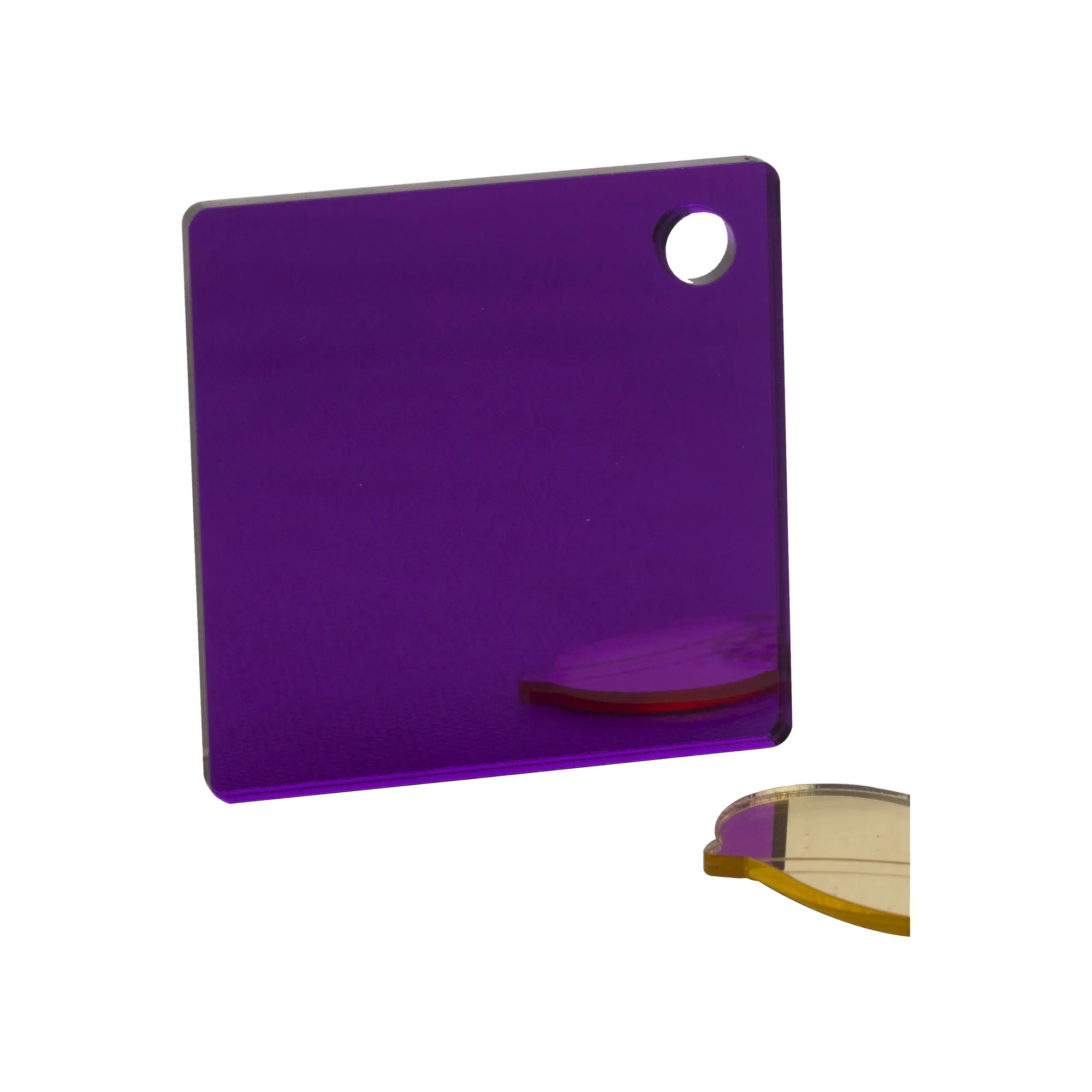 Sample of a small purple mirror