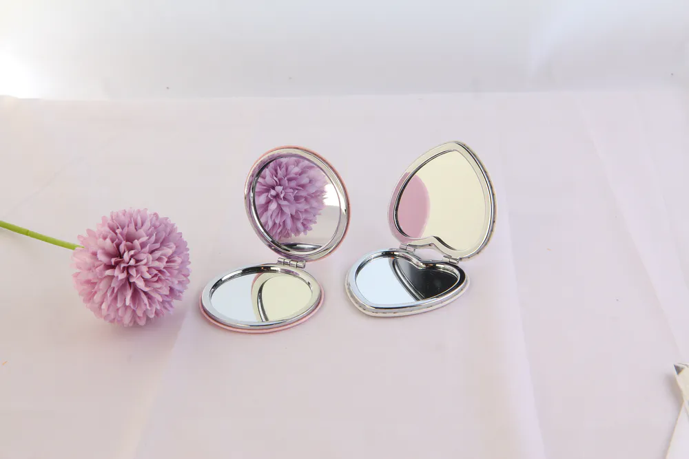 Two Double-Sided Pocket Mirrors in Different Shapes