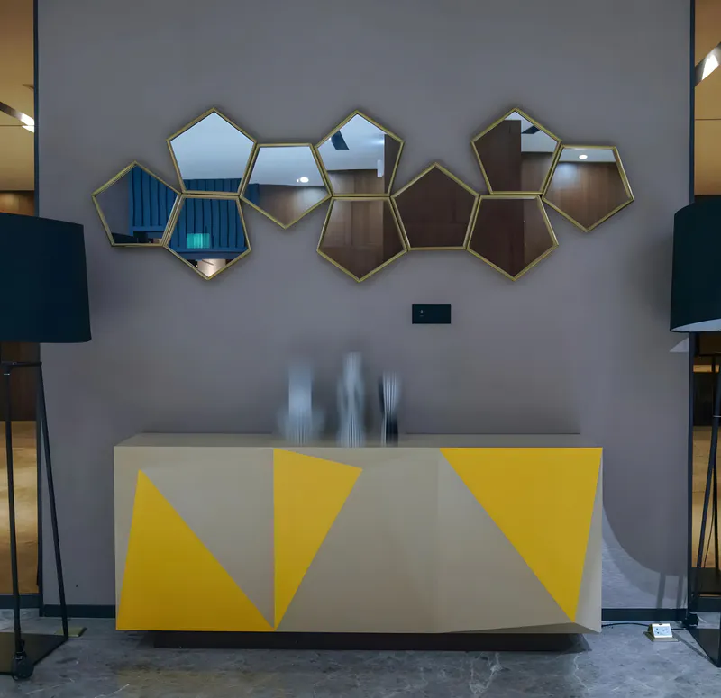 Wall sticker mirror page cover