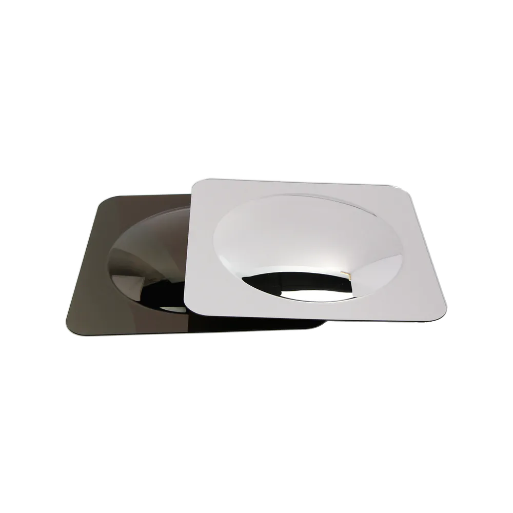 Black, white bubble mirror product image