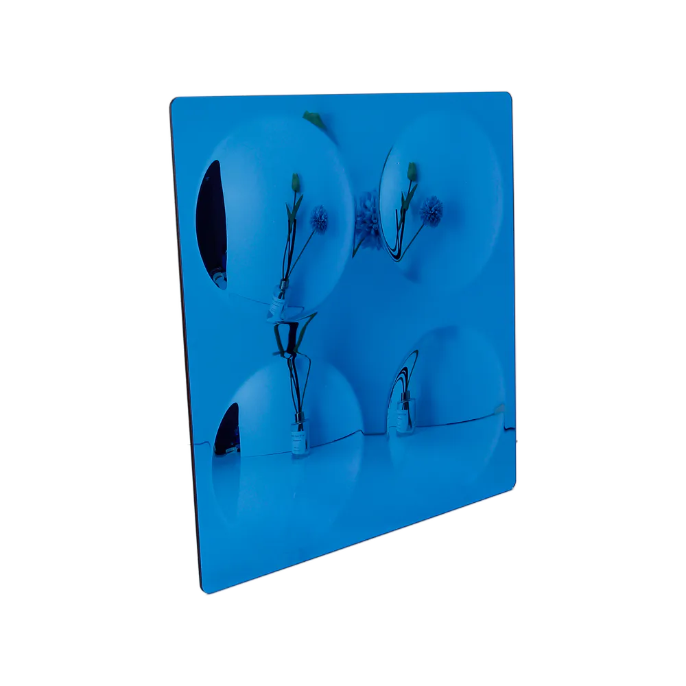 Blue four-in-one bubble mirror product image