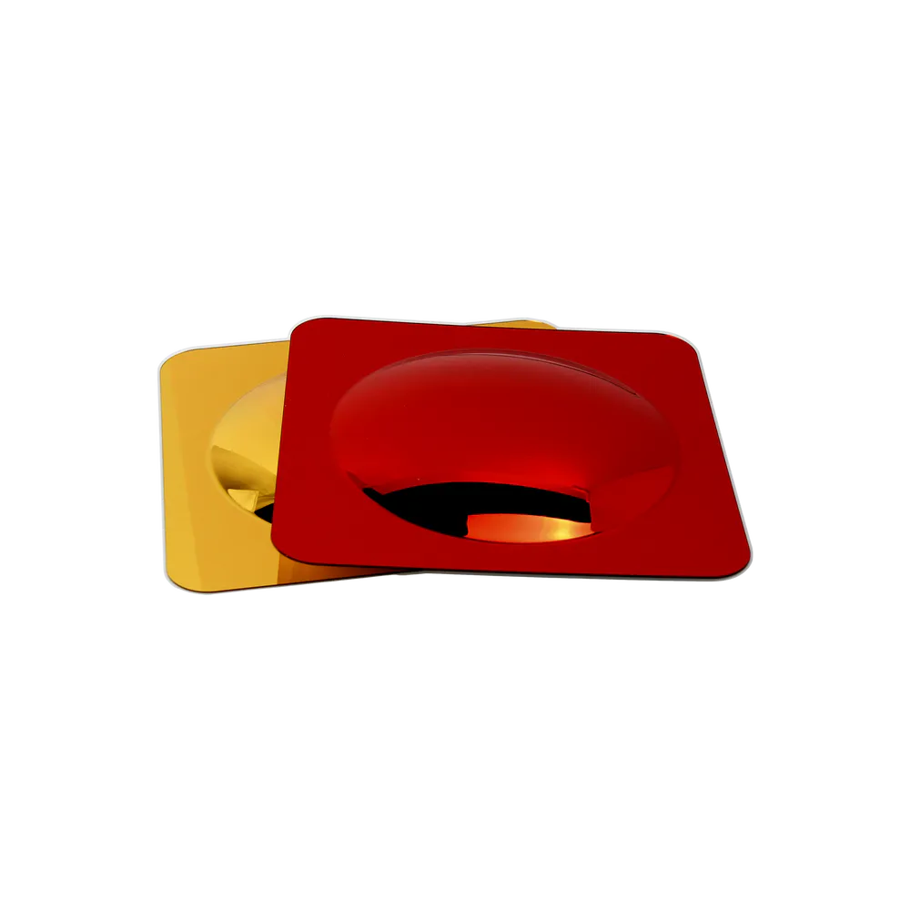 Red, yellow bubble mirror product image