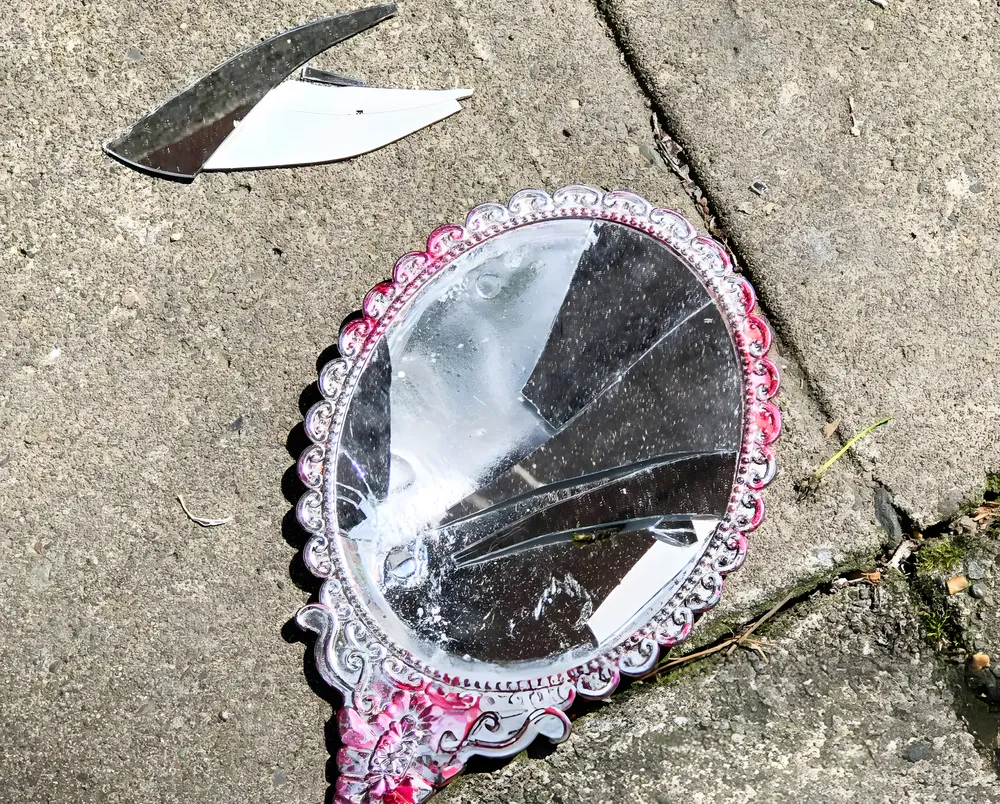 The shards that appeared after the handheld mirror shattered