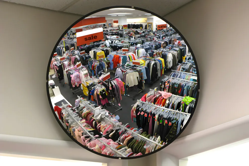 Traffic mirrors in the store