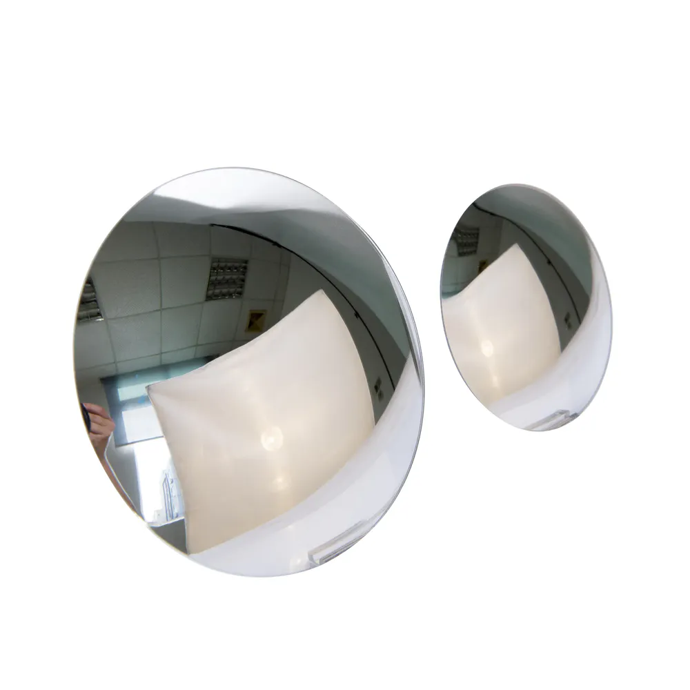 Two curved mirrors of different sizes=