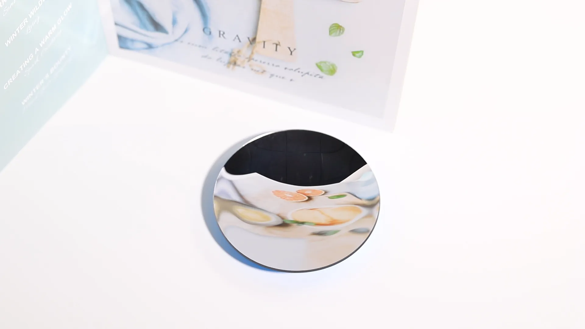 Video cover demonstrating the imaging performance of a handheld convex mirror