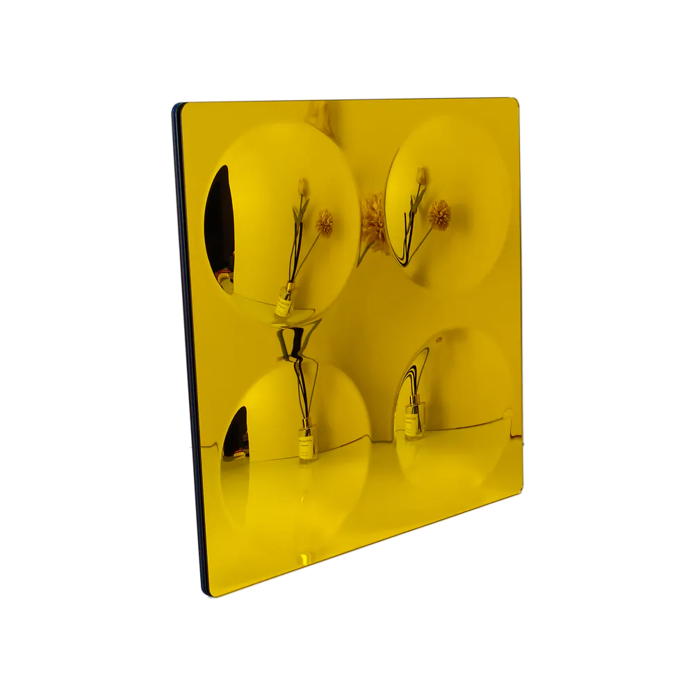 Yellow four-in-one bubble mirror product image