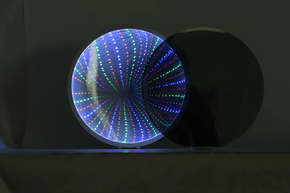 A tunnel light product made from acrylic two-way mirror