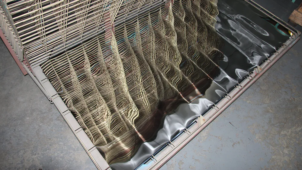 Acrylic mirror sheet material of relatively small thickness