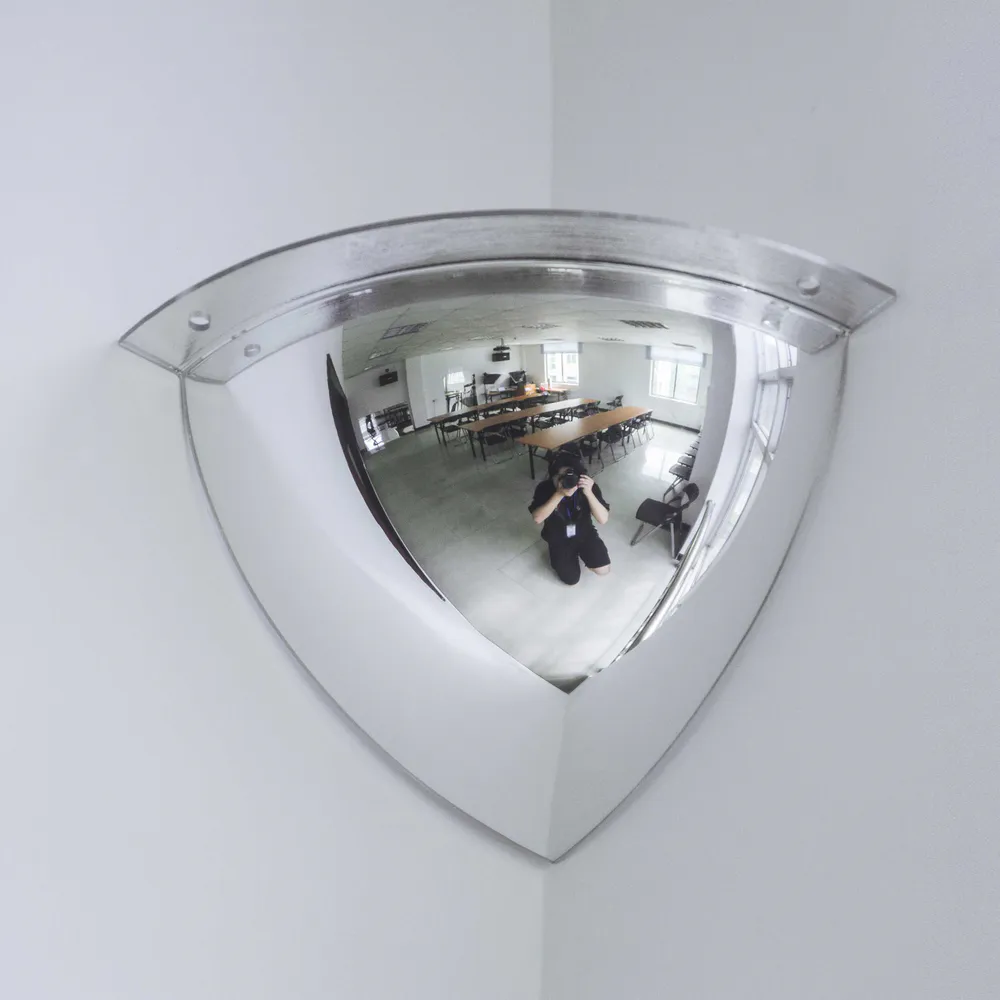 Acrylic quarter dome mirror product photo