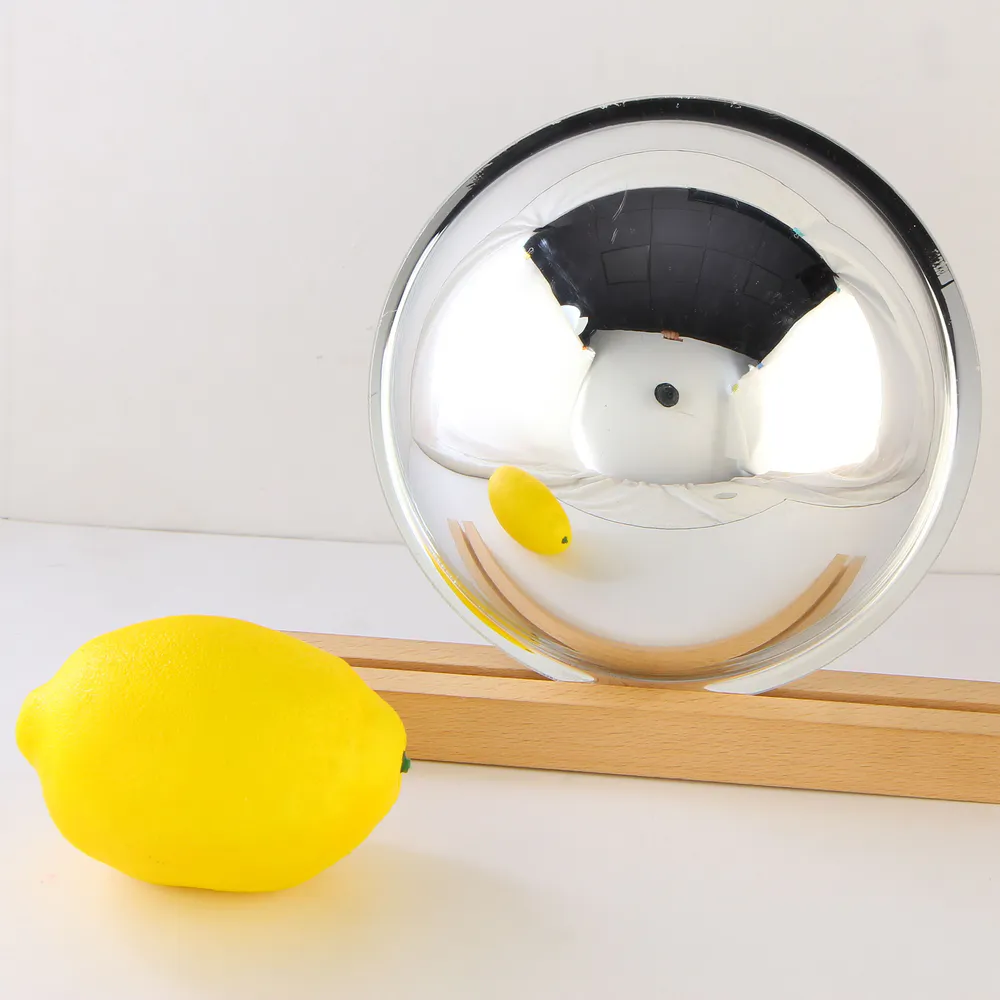 Close-up photo of an acrylic dome mirror 1