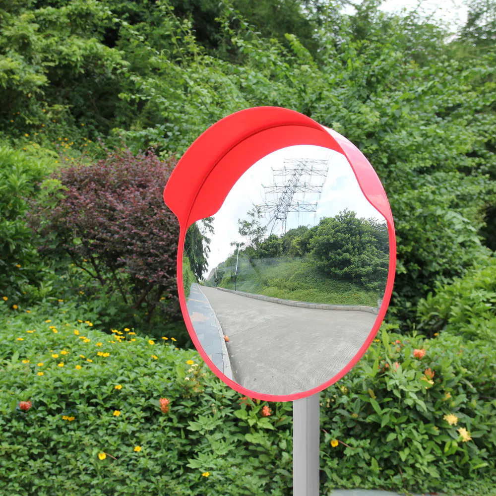 Convex mirror by the roadside