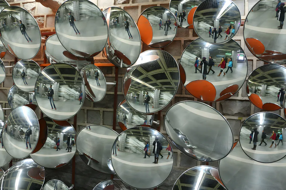 Convex mirror for decoration