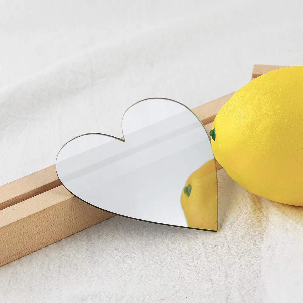 Heart-Shaped Semi-Transparent Mirror product photo 1