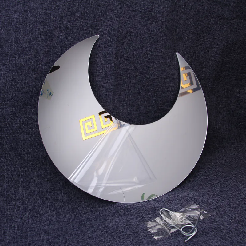 Moon‑shaped acrylic mirror