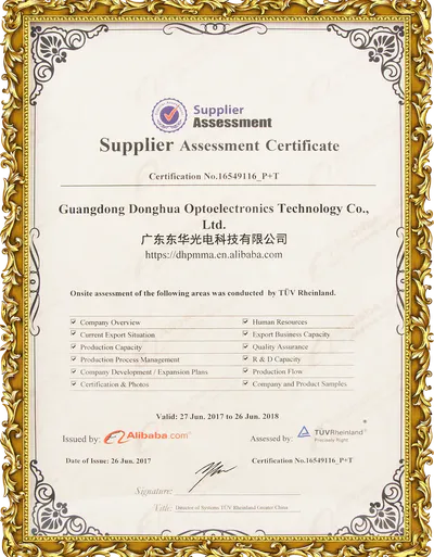 Alibaba Supplier Verification 1 Homepage display