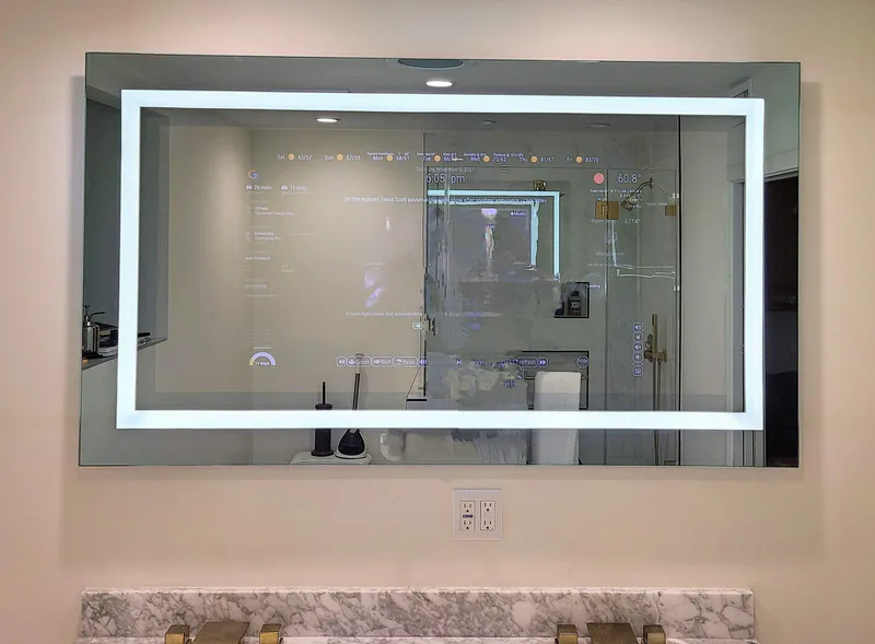 Smart bathroom mirror