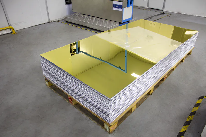 yellow mirror large panel