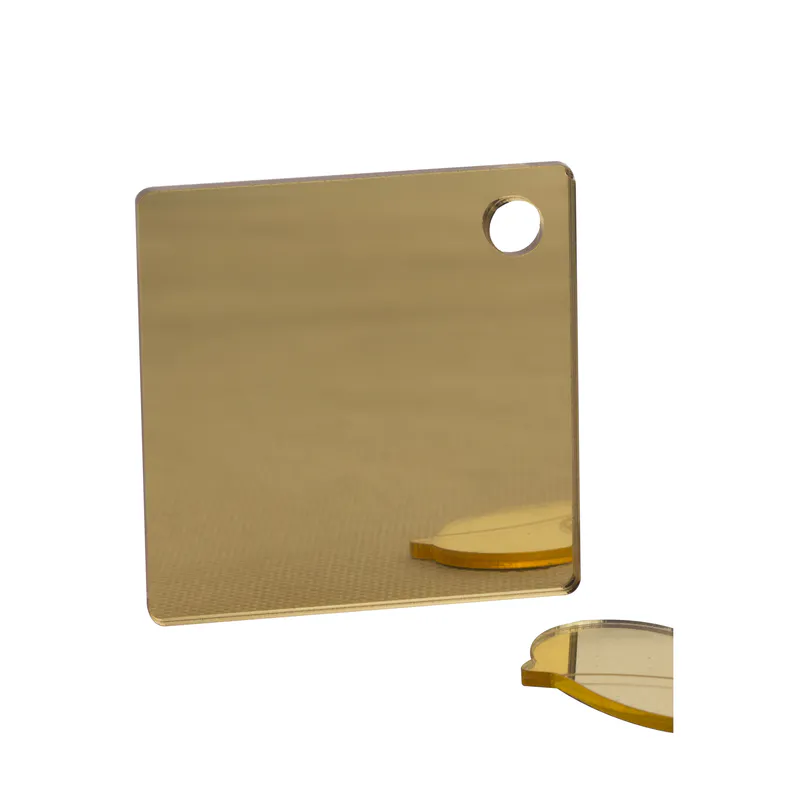 small Champagne-colored acrylic mirror sheet