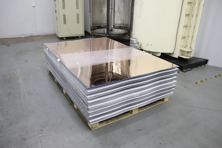 Rose gold acrylic large sheet mirror we produce