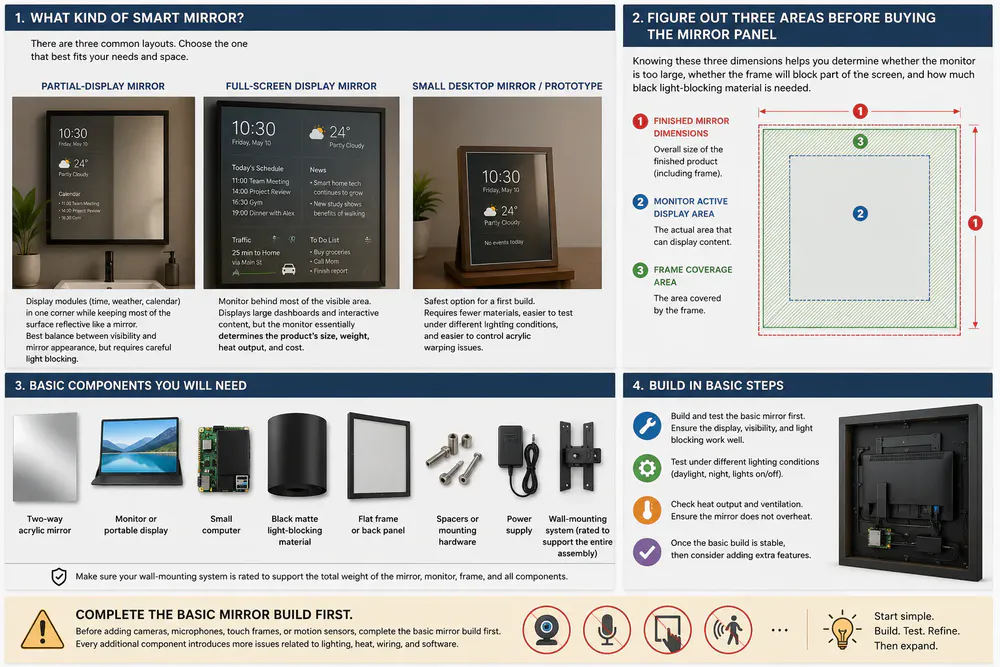 Sample Image of a Smart Mirror Product List