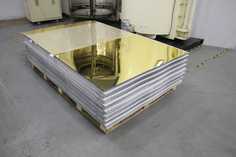 The gold acrylic mirror sheets we produce