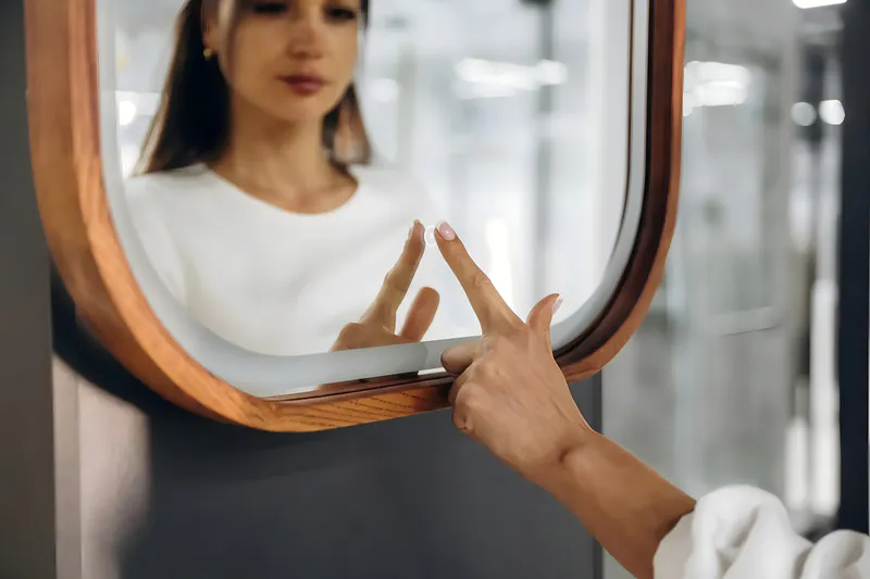 Smart mirrors are commonly used on intelligent interactive displays