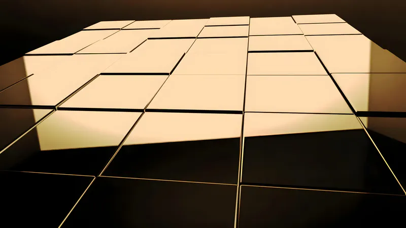 Acrylic mirror tiles