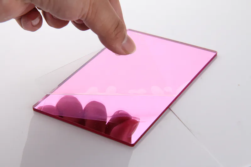 Pink Acrylic Mirror Display