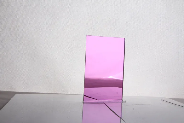 Pink acrylic mirror photo