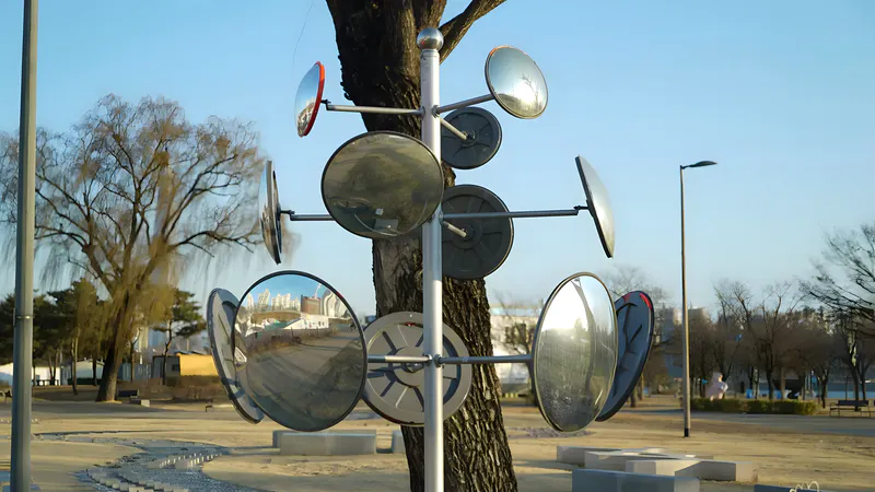 Outdoor acrylic decorative mirror