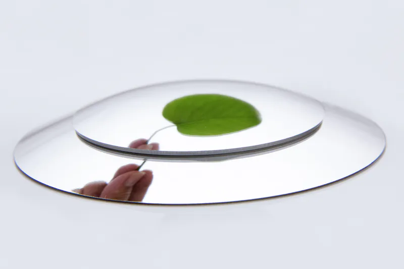 Two acrylic mirrors of different sizes=