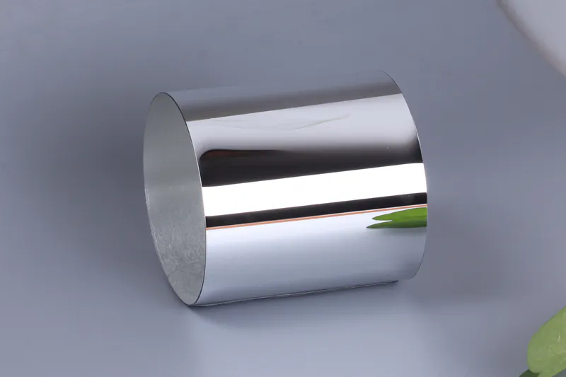 Rolled-up PETG mirror