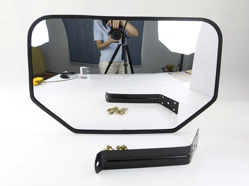 The irregular hexagonal convex mirrors we produce