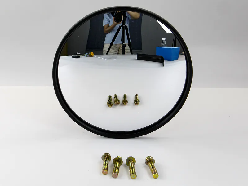 The round convex mirrors we manufacture