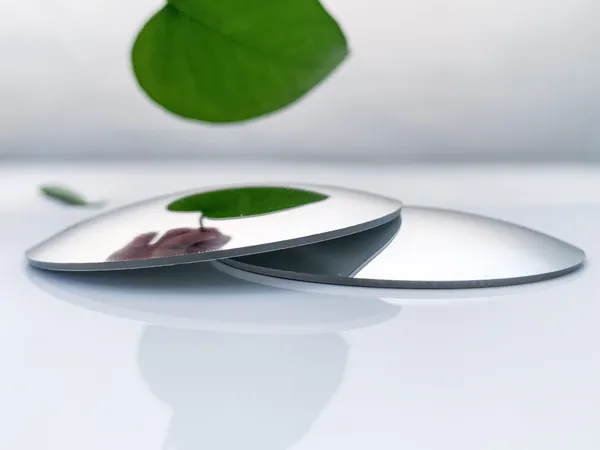 Two convex mirrors made of PC material